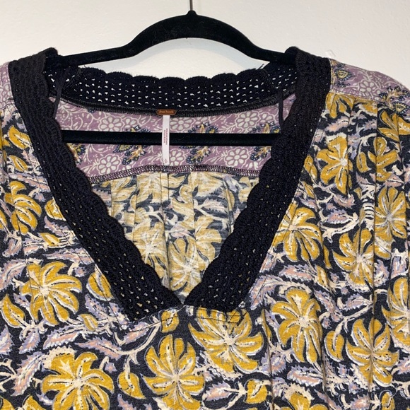 Free People leilani Shirt Black Combo - Picture 5 of 6